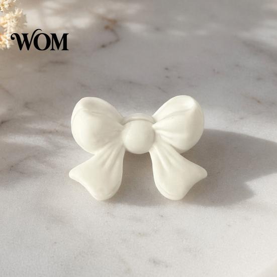 Soft Color Bow Decor Photo Stand, 3D Printed Mini Decorative Rack, Holder Handicraft Display Rack for DIY Crafts Gift Box Packaging Dollhouse