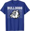 Bulldogs Maskottchen Teamgeist Vintage Sportfan Unisex T-Shirt