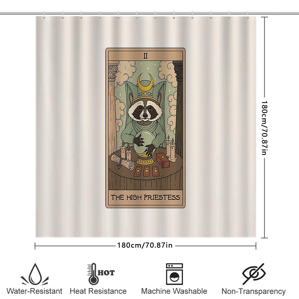 Gotik Cadı Dekorasyon Duş Perdesi Mistik Tarot Ouija Oda Bölücü Cadılar Bayramı Arka Planı Koyu Akademi Ev Dekorasyonu Ürkütücü Estetik