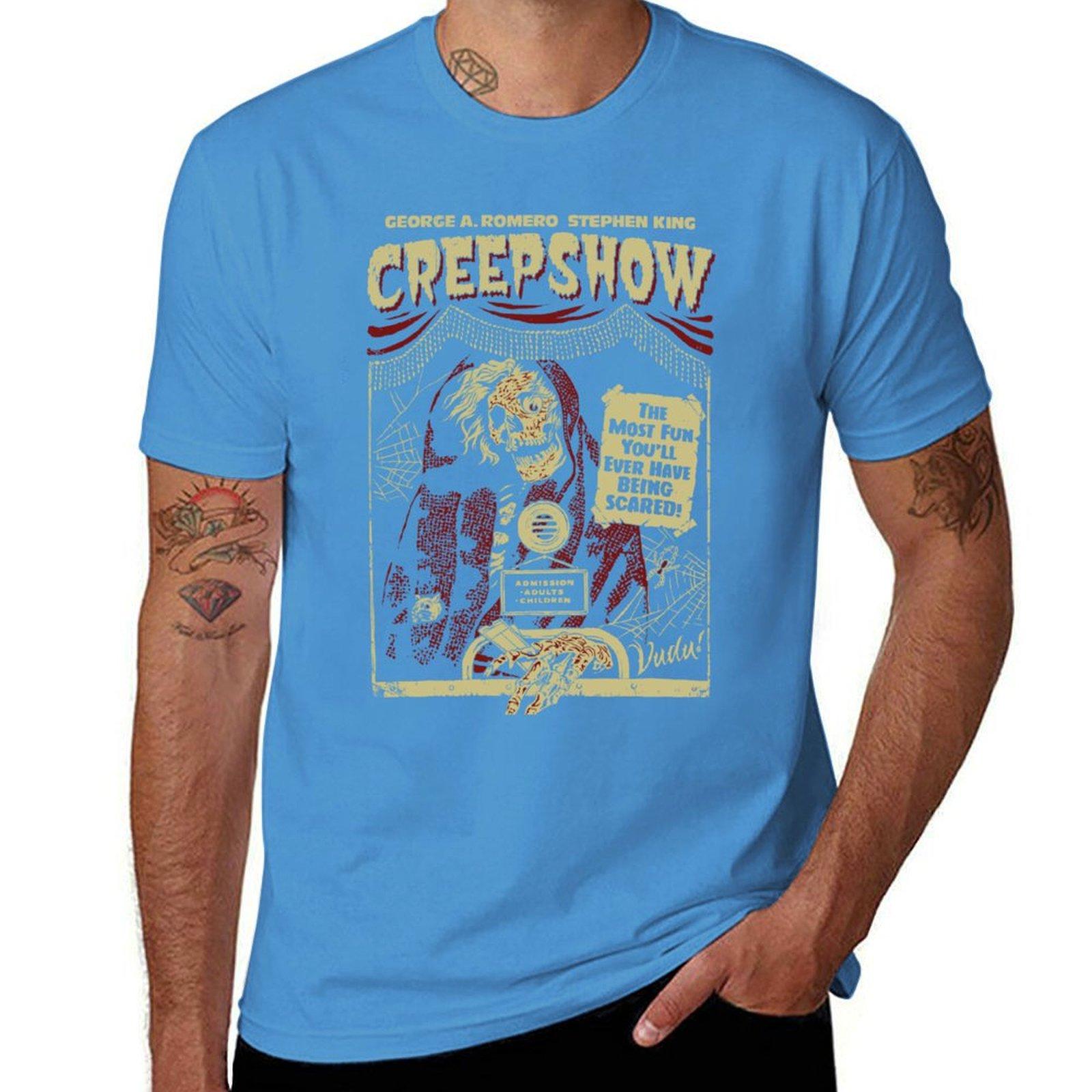 Creepshow Tshirt quickdrying graphics summer clothes oversized mens funny t shirts S