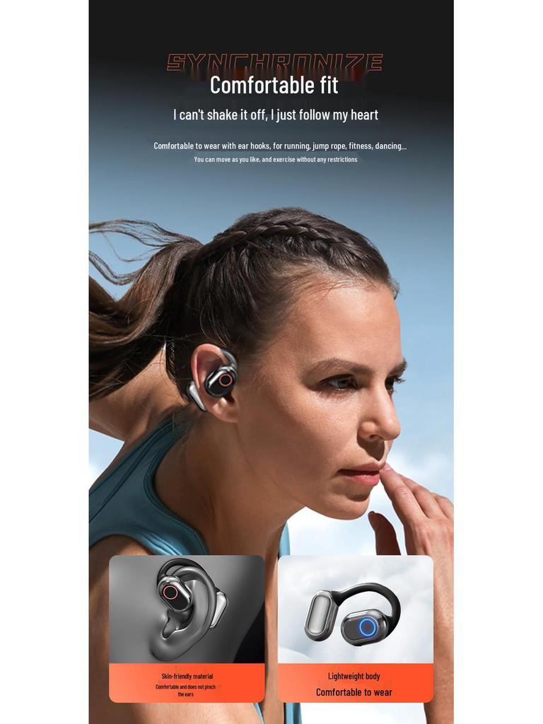 Douyin TH25 Ear-hook Sport Bluetooth Earphones - Non-in-ear, Noise Cancelling, Ultra-long Battery Life