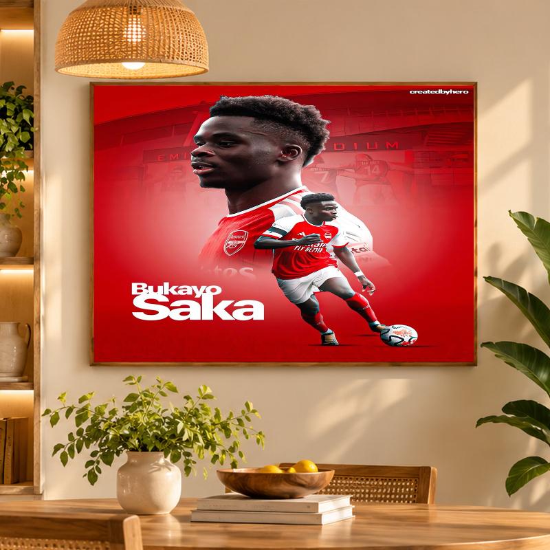 5D Diamond Painting Bukayo Saka DIY Full Drill Diamond Art Kit Home Decoration