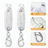 Precise Thread Size Checker Keychain Large Opening Adjustable Bolt Size Finder Keychain Two Sizes Lightweight
