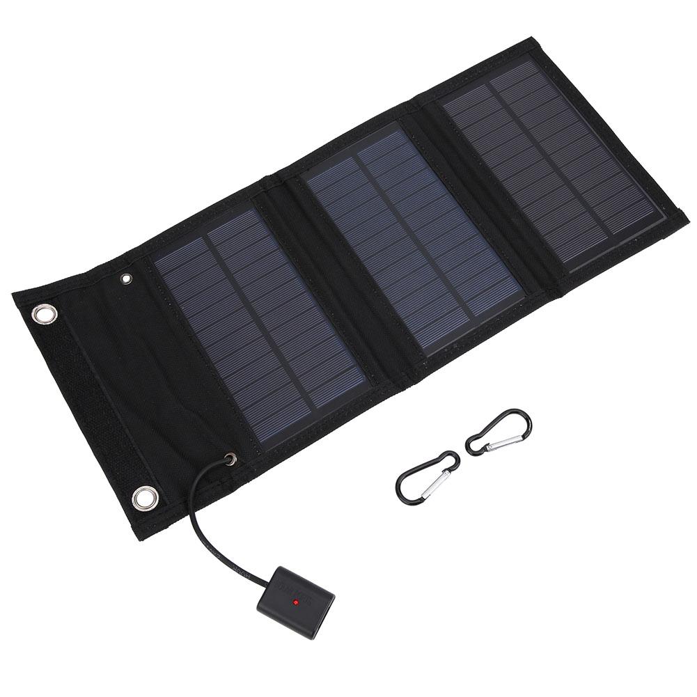 15W Portable Solar Panel Foldable Pack Waterproof Solar Panels for Tourism and Hiking