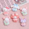 10 Pcs New Kawaii Cartoon Cute Bow Animal Series Resin Scrapbook Diy  Bow Decor Accessories Crafts A141
