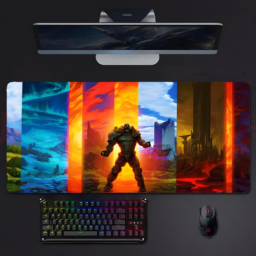 Fantasy Magical Wwizard Realm Mouse Pad Mousepad Large Gaming Lockedge Thickened Pc Table Desk Mat