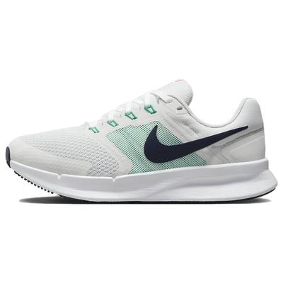 Run Swift 3 Sapatos de Corrida Confortáveis Macios de Cano Baixo Tênis Feminino Branco Verde DR2698-005