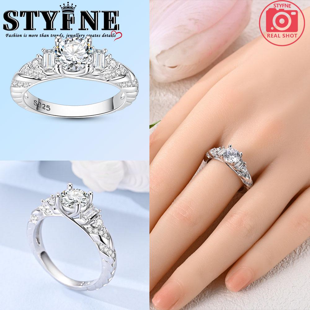 

Brand New Copper Metal Ring Heart Sparkle Zircon High Quality Designed For Women Rings Wedding High Quality Fine High Quality Fine Jewelry 6