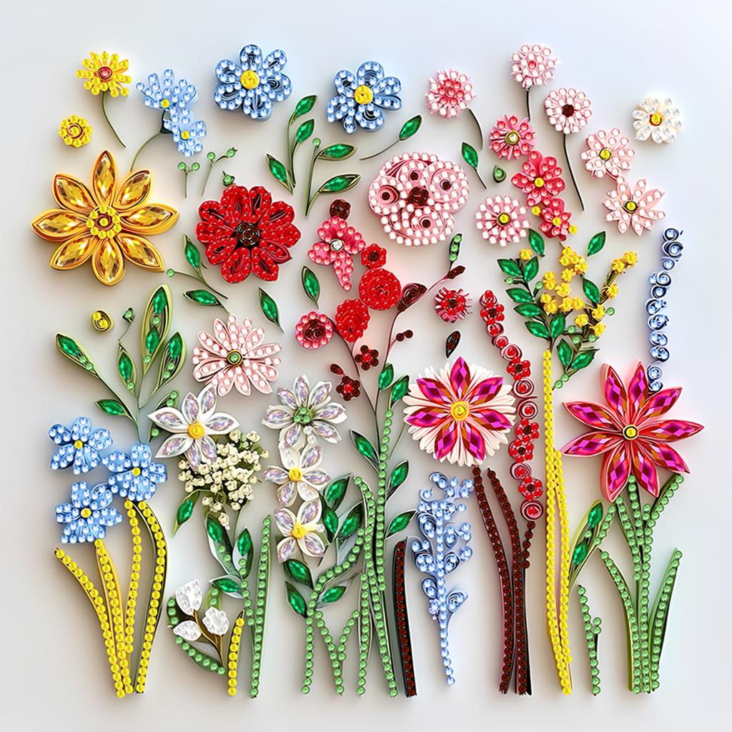 Abstract Special Shape Quilling DIY Partial Drill Diamond Art Kit 30x30cm Crystal Diamond Art for Adults Home Wall Decor