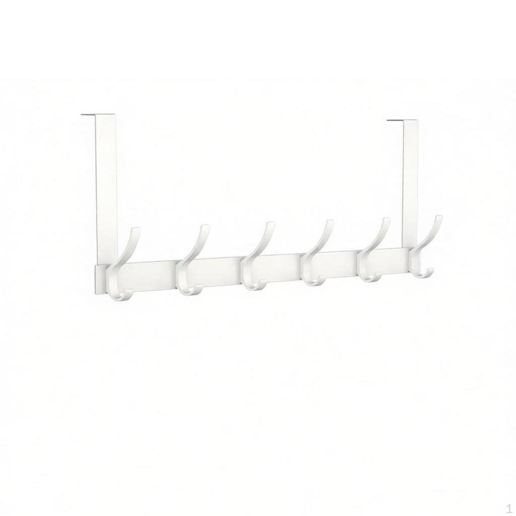 Punch Coat Simple Hook To Install Door Back Clothes Hanger RustResistant Over Rack for