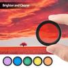 6pcs Telescope Filter Kit 1.25 Inch Telescope Eyepiece Filters for Moon and Planet Observation Astronomical Telescope