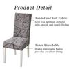 Bedruckter Stuhlbezug, elastischer Küchensitzbezug, Stretch-Spandex-Stuhlbezüge für Esszimmer, Hochzeit, Hotel, Bankett, waschbar, 1 Stück