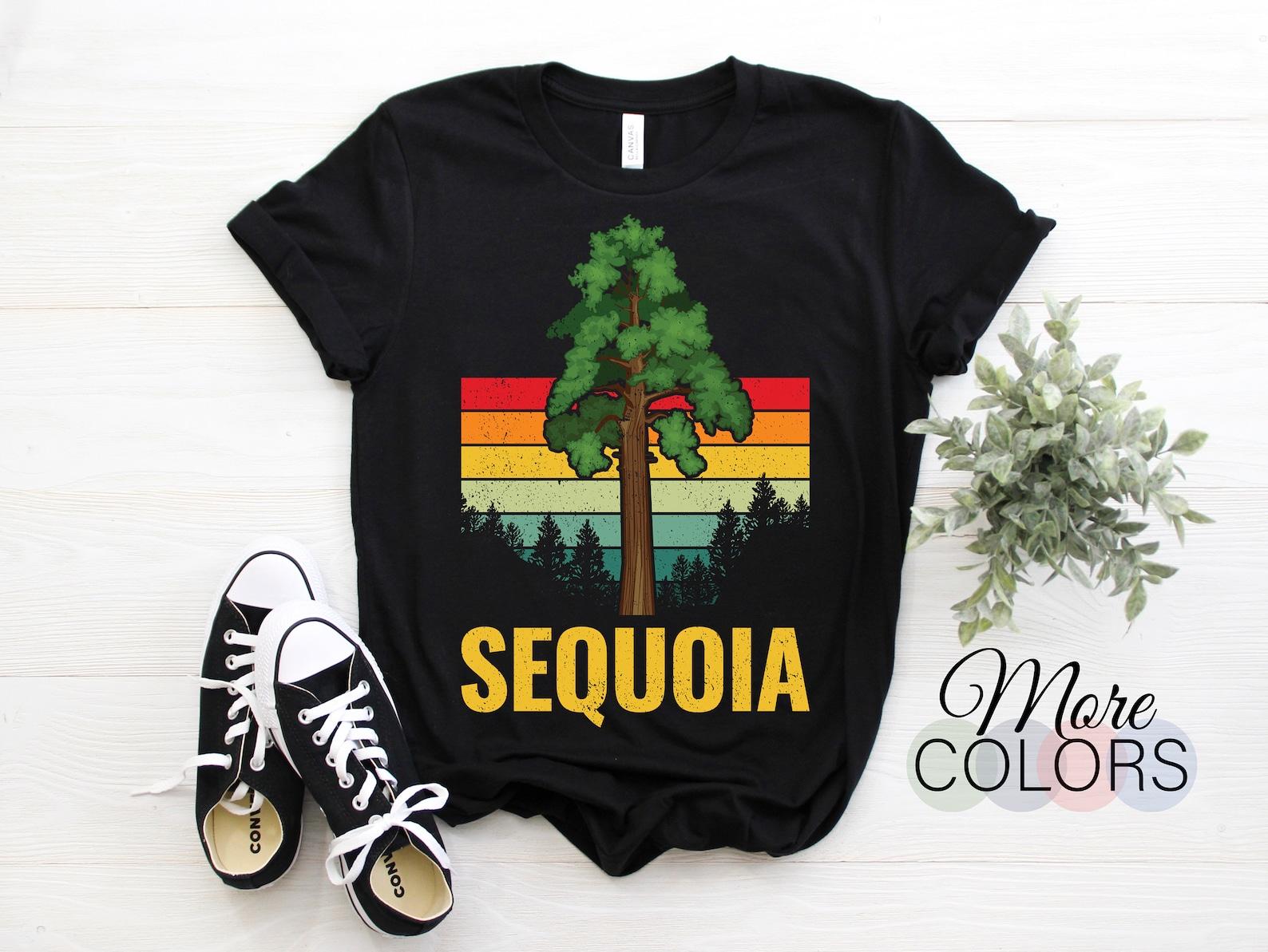 Sequoia National Park US Vintage T-Shirt, USA Visalia California The General Sherman Parks Hike Lover Gift, Camping Travel Souvenirs Present 140