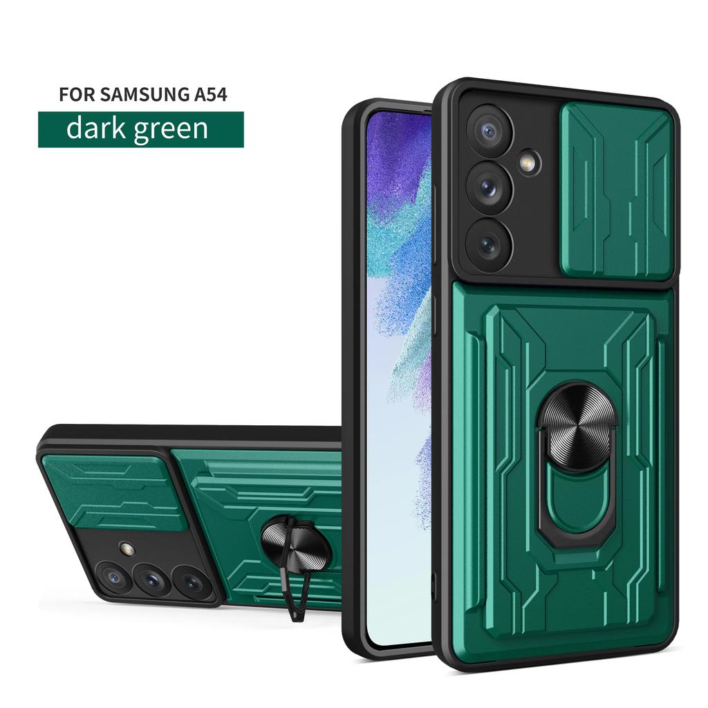 Shockproof Magnetic Case for Samsung Galaxy A06 A16 A15 A25 A35 A55 A14 A34 A54 A33 A53 A73 5G Card Pocket Holder Stand Cover