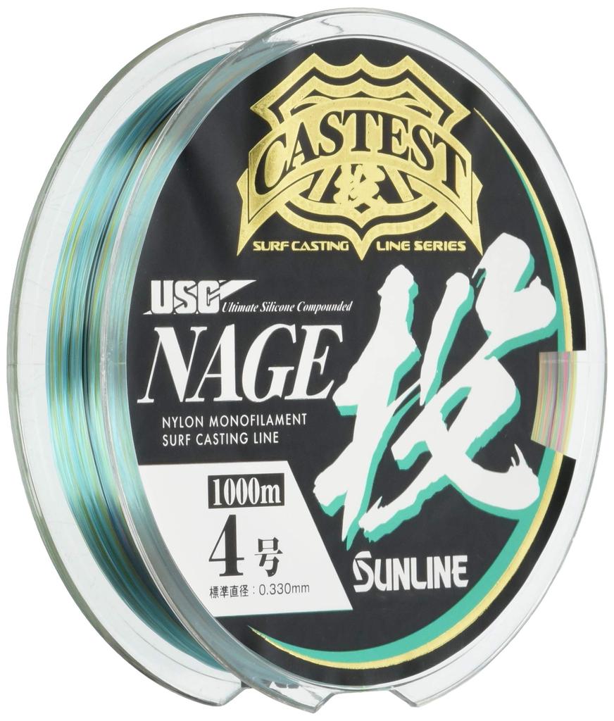 SUNLINE CASTEST Nylon Line, 1000m, Size 4, 4 Colors