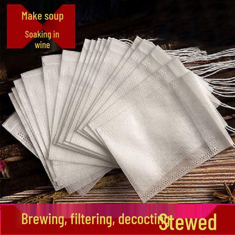 

Одноразовые нетканые пакеты для чая и специй для супа, тушения и отвара китайской медицины 100 pieces, 5.5-7cm, Tea