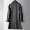 Men's Woolen Coat Autumn and Winter Double-breasted Medium and Long Wool Trench Coat Youth Business Double-sided Nizi Thermal Jacket
