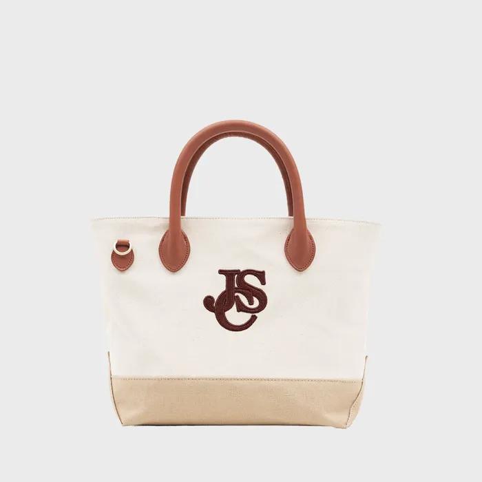 JSC Leather & Canvas tote bag (Natural_Brown)