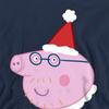 Peppa Pig Unisex Adult Daddy Pig Santa Hat Sweatshirt