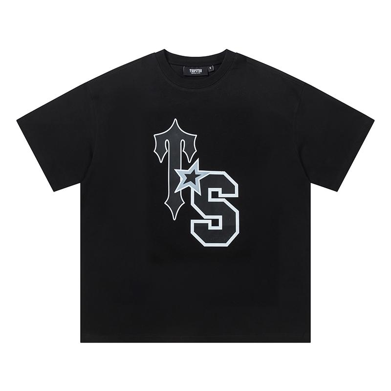 672 Trapstar London 2025 Sommer Neues hochwertiges Rundhals-T-Shirt aus Baumwolle in großer Größe für Männer und Frauen, Paar-T-Shirt
