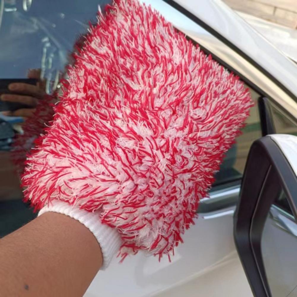 1/3Pcs Ultra-Fine Microfiber Car Wash Mitts Absorbent Microfiber Car Wash Drying Mitts Scratch & Lint-Free Cleaning Gloves for E