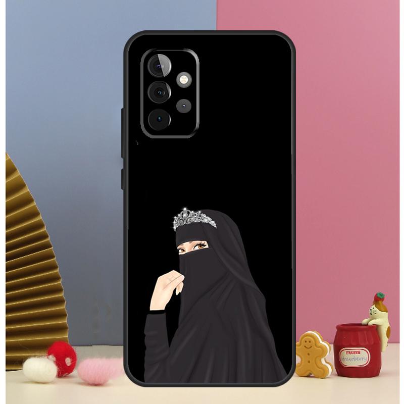 Islamic Hijab Girl Queen Case For Samsung Galaxy A56 A16 A26 A36 A13 A33 A53 A17 A54 A34 A14 A15 A35 A55 A52 A12 A32
