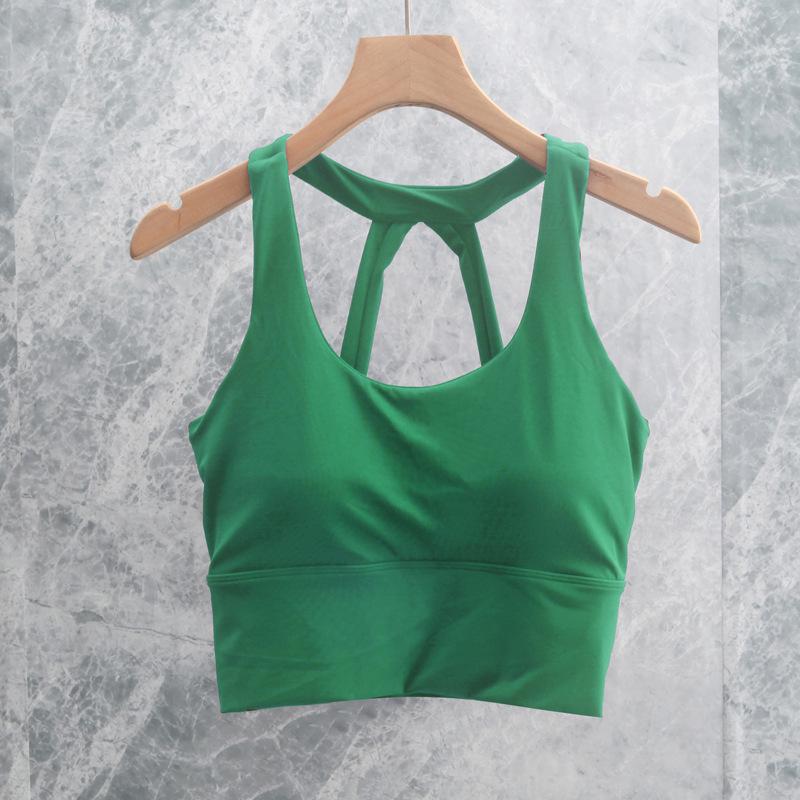 Women's Yoga Set: Cross-Back Tank & High-Waist Tummy Control Pants