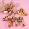 Creative Cute Capybara Keychains For Car Keychain Anime Cartoon Capibala Pendant Women Doll Keyring Charm Holiday Gifts Jewelry