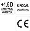 Prescription Protective Glasses +1.5 Yt-73612 Yato