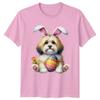 Fluffy Havanese Dog Wearing Bunny Unisexs TShirt Havanese Dog Easter Gift