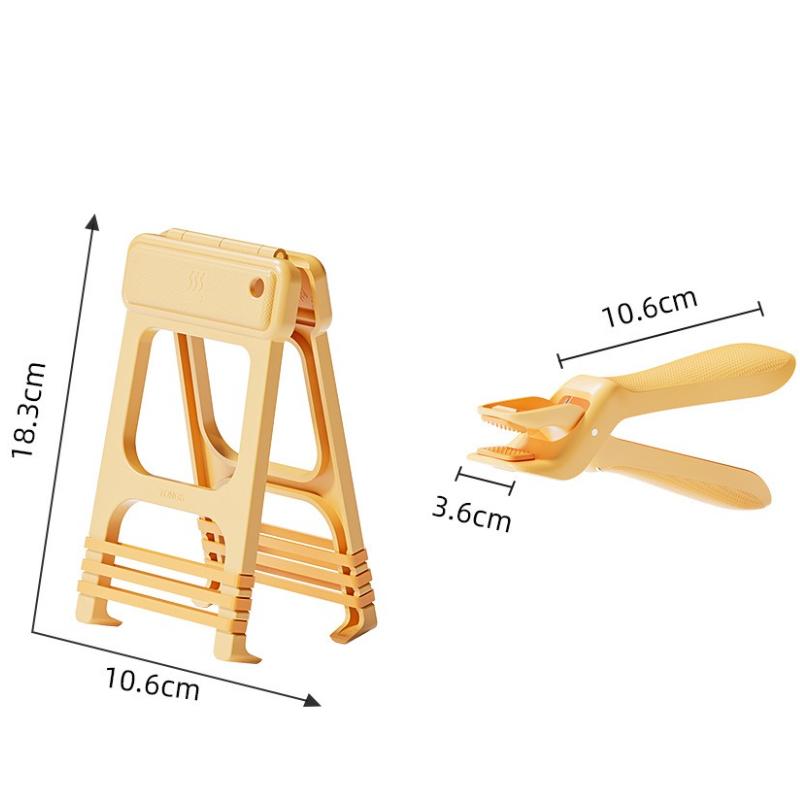 Anti-scalding Clip High Temperature Resistant and Non-slip Dish Clip Durable Kitchen Pick-up Clip 2-in-1 Cooking Tools Gadgets