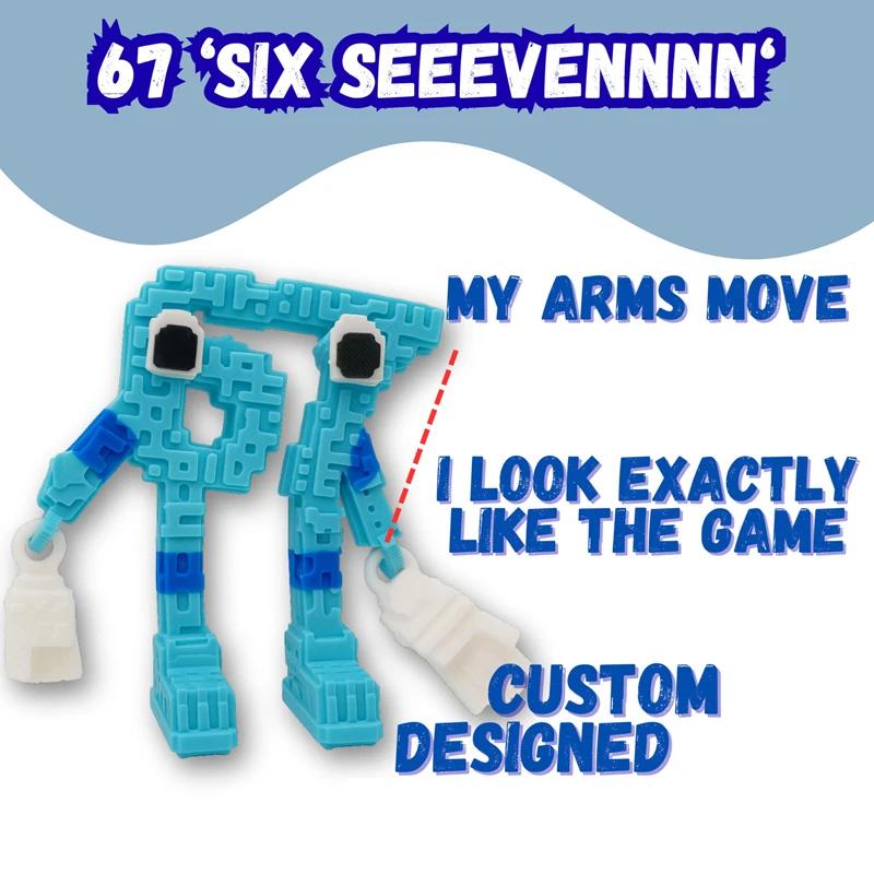 Angry Shark Action Figure with Movable Poseable Joints - Blue and White Cartoon Brainrot Character Ornaments for Desk Decor