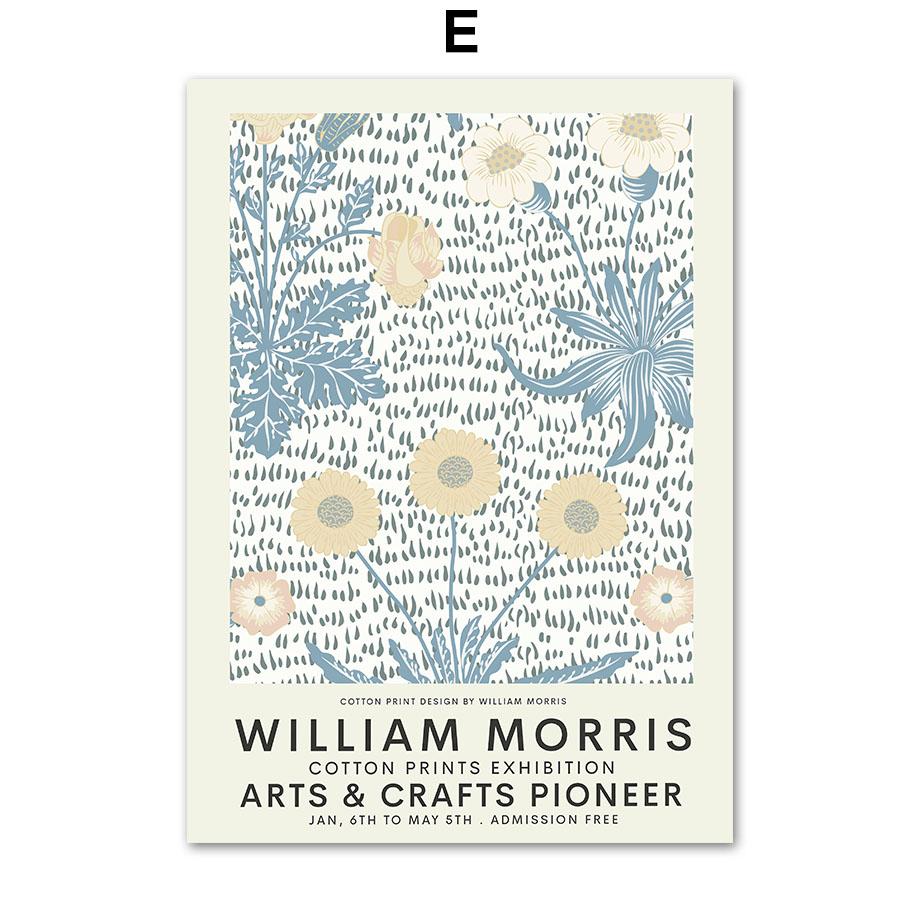 William Morris Museum Utställning Galleri Väggkonst Nordiska affischer Dukmålning Och tryck Väggbilder för vardagsrumsinredning