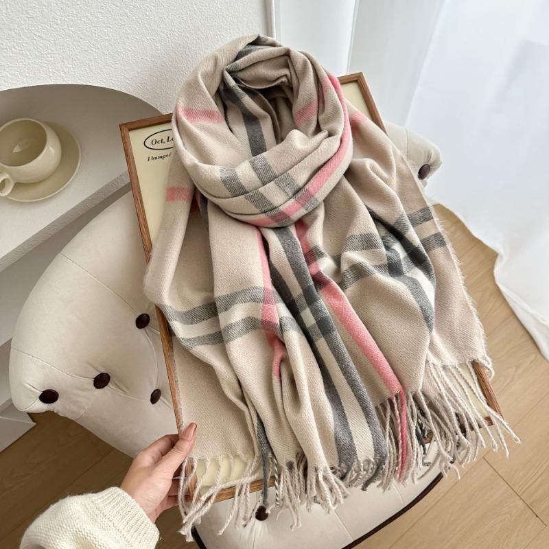 Autumn and winter new Babag imitation cashmere scarf classic fashion versatile warm shawl couple scarf