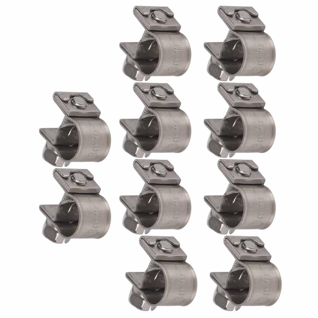 10 Stück Edelstahl Mini Kraftstoffleitung Schlauchschelle Klemme 6mm-20mm Optionale Größe