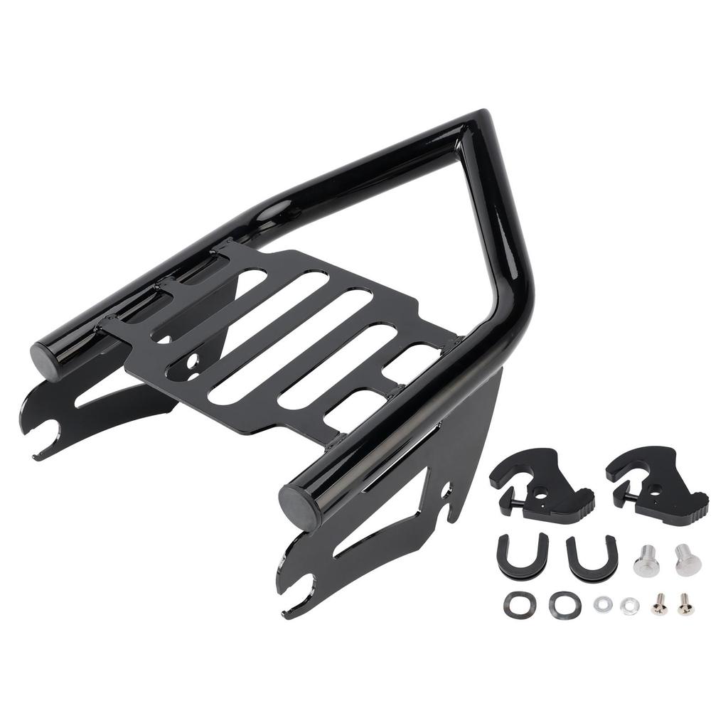 Detachable Luggage Rack For Harley Electra Street Road Glide Road King 2009-2025 Black
