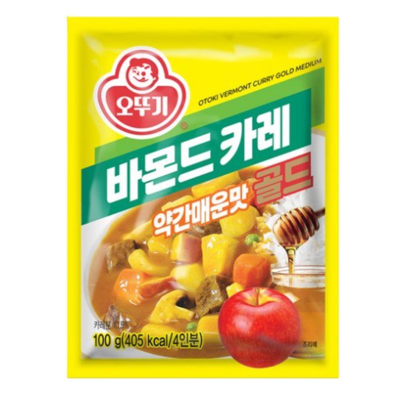 Otoki Vermont Curry Gold Mild Hot Flavor Korean Curry Powder 100g, 1ea/3ea 1ea