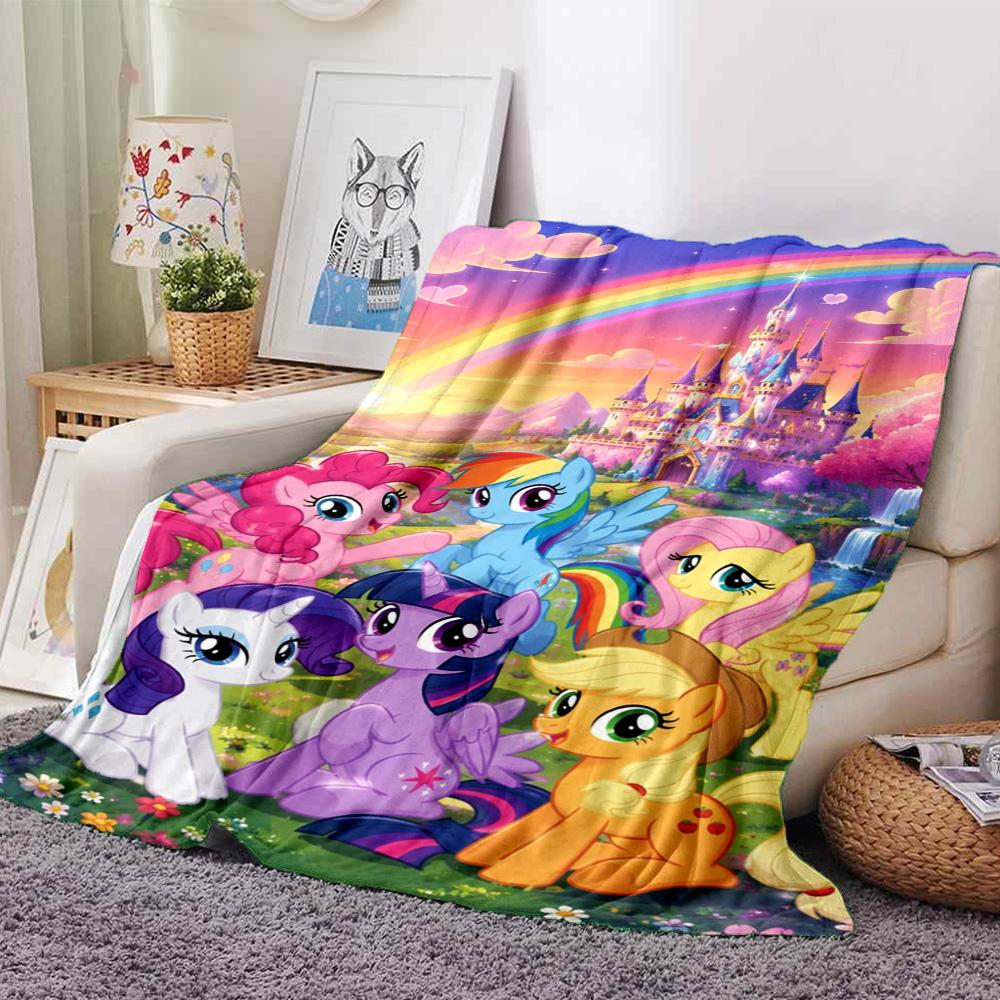 My little pony Print Flannel Blanket High Quality Warm Comfortable Cover for All Seasons Perfect for Gifts Home Decor
