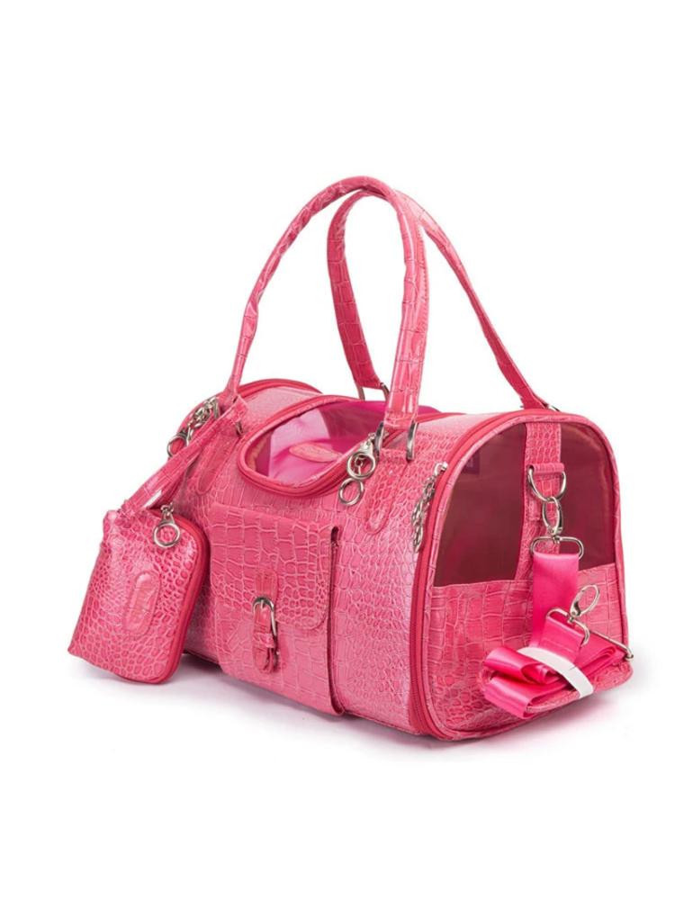 Tragbare Hundetasche Haustier Katze Schulter Handtasche Autositzkontrolle Rutschfeste Hundetransporttaschen Sicherer Kleiner Hund Leder-Träger Chihuahua