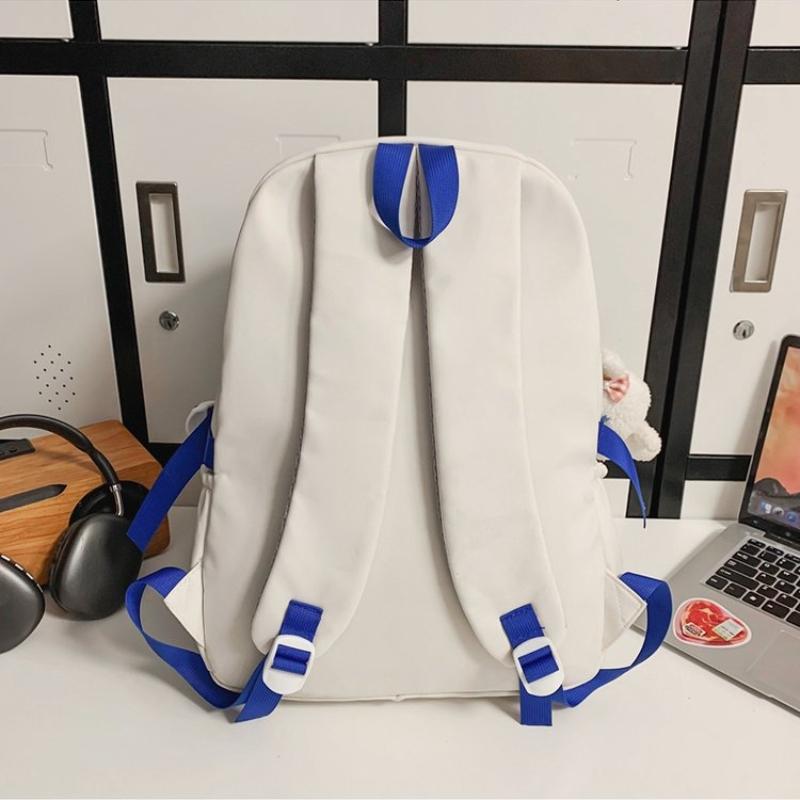 Universal Large Capacity Backpack Cute Cartoon Rabbit High School Student Schoolbags Durable Nylon College Student Book Bag Rucksack