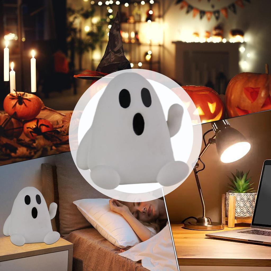 Halloween Figurine Decorations Waving Hands Cute Spooky Resin Ghost Statue Seasonal Holiday Spooky Desk Ornament For Home