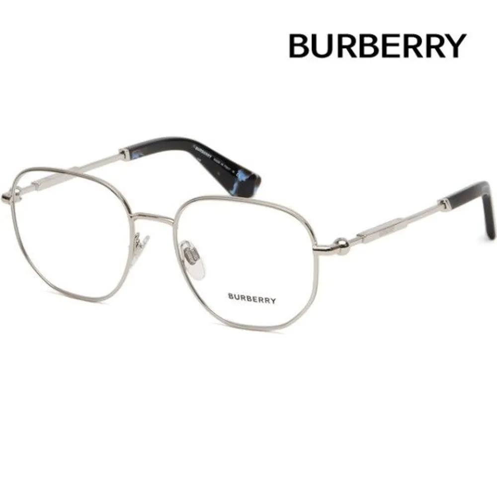 

[Burberry] Eyeglass Frames BE1385 1005 Silver Metal Frames Retro Square Silver Frames Daily Fashion