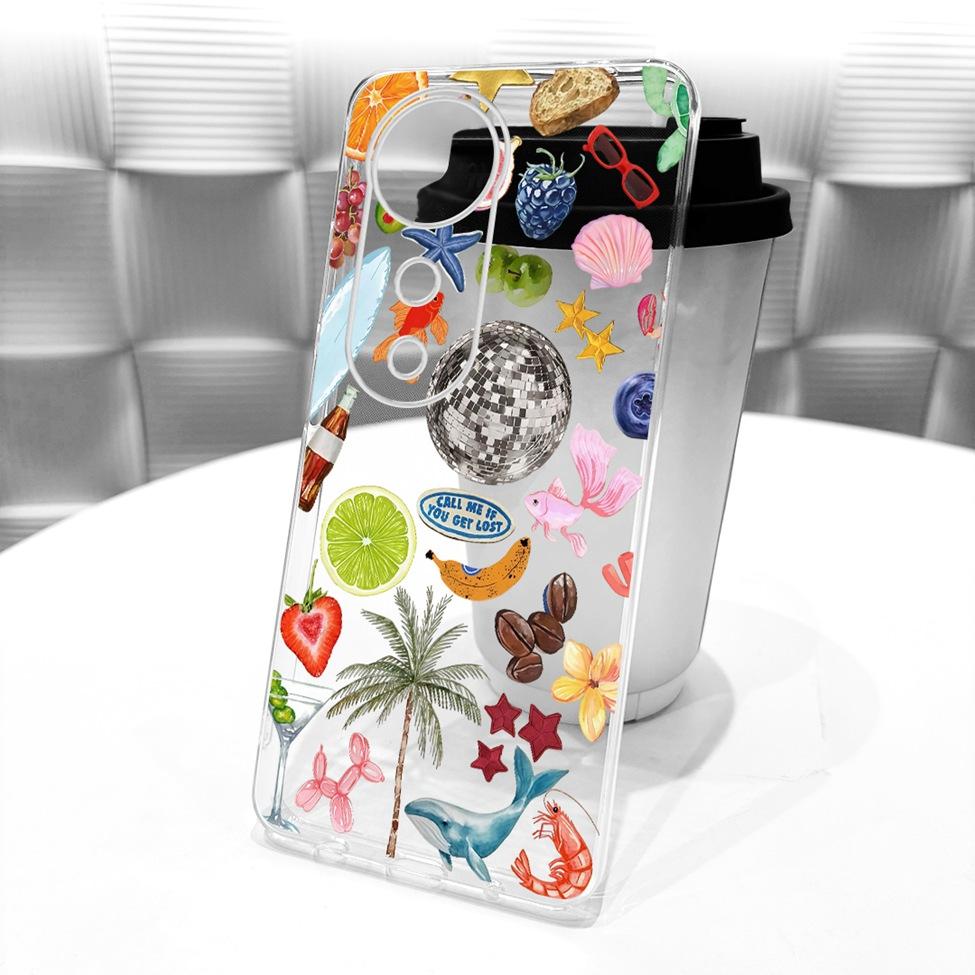 Casing For Vivo S19 Pro Clear Case Aesthetic Luxury Cute Fashion Flower Funny Painted Funda For Vivo S19Pro V2362A Cover