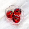 92MF Miniature Glass Fruit Statue Decorative Paperweight Tabletop Ornament for Desk