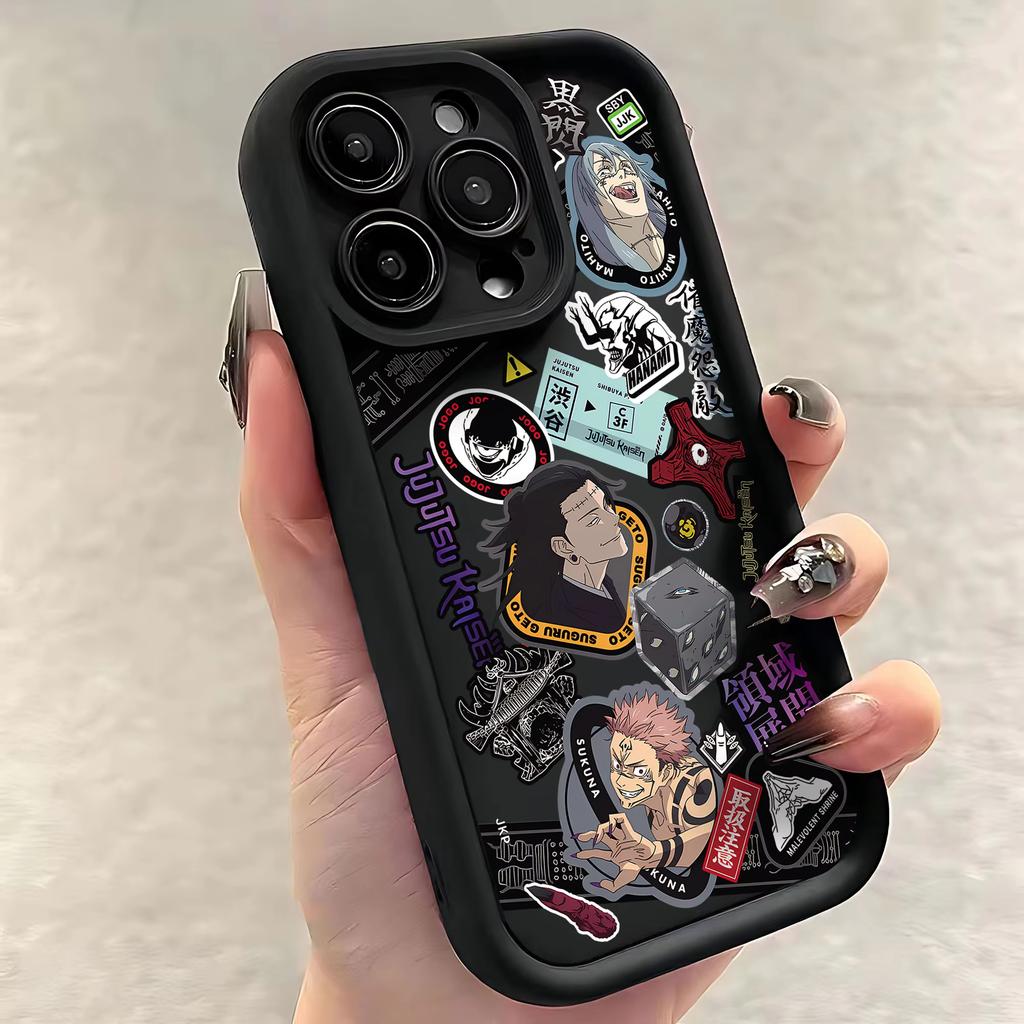 New Jujutsu Kaisen Hot Anime Phone Case For iPhone 17 Air 16 E 15 14 13 12 11 Pro Max Plus Mini SE 2020 2022 Soft TPU Back Cover