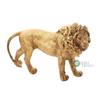 Resin 7" Animal Lion Sculpture Statue Handcrafted Decorative Showpiece Idol for Home & Office Decor Figurine (Brown)