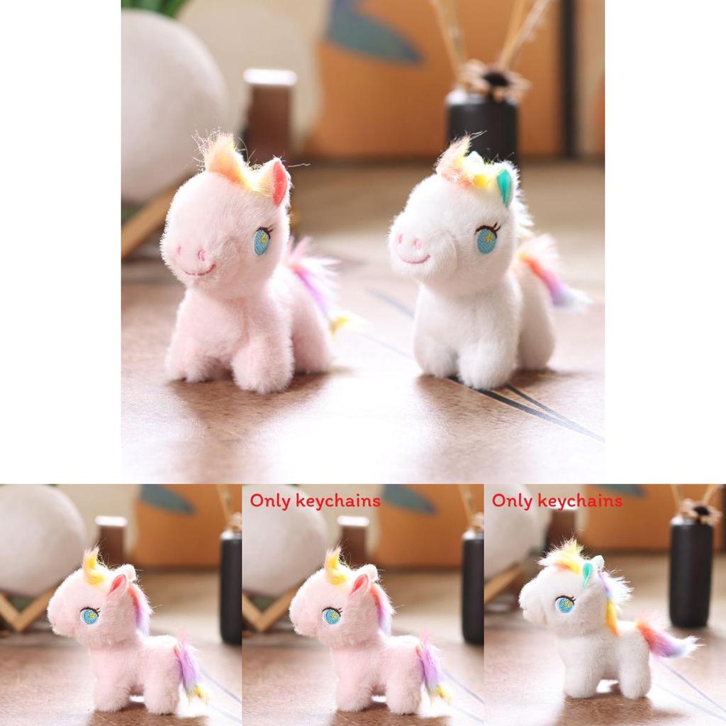 Adorable Horse Plush Doll With Pp Cotton Filling For Backpack And Keyring Use