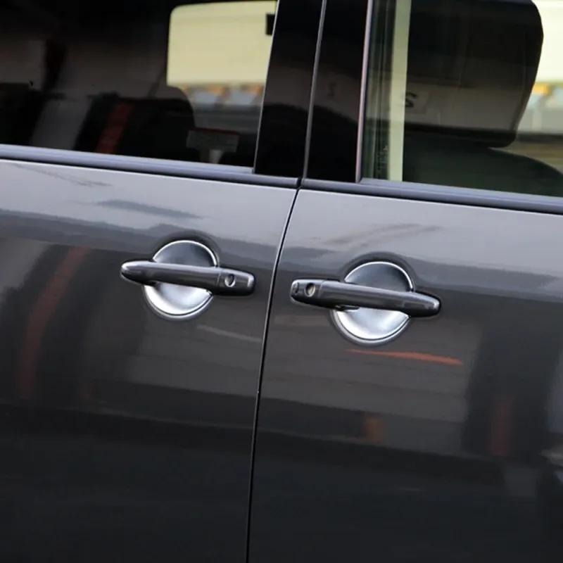 For Mitsubishi Delica D:5 ABS Chrome Car Door Handle Door Bowl Cover Protection Trim Exterior Sticker Accessories