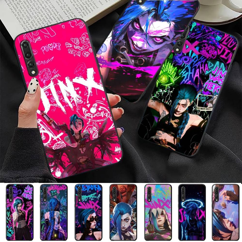 Anime A-Arcane J-JinxS Phone Case For Huawei P 8 9 10 20 30 40 50 Pro Lite Psmart Honor 10 Lite 70 Mate 20lite