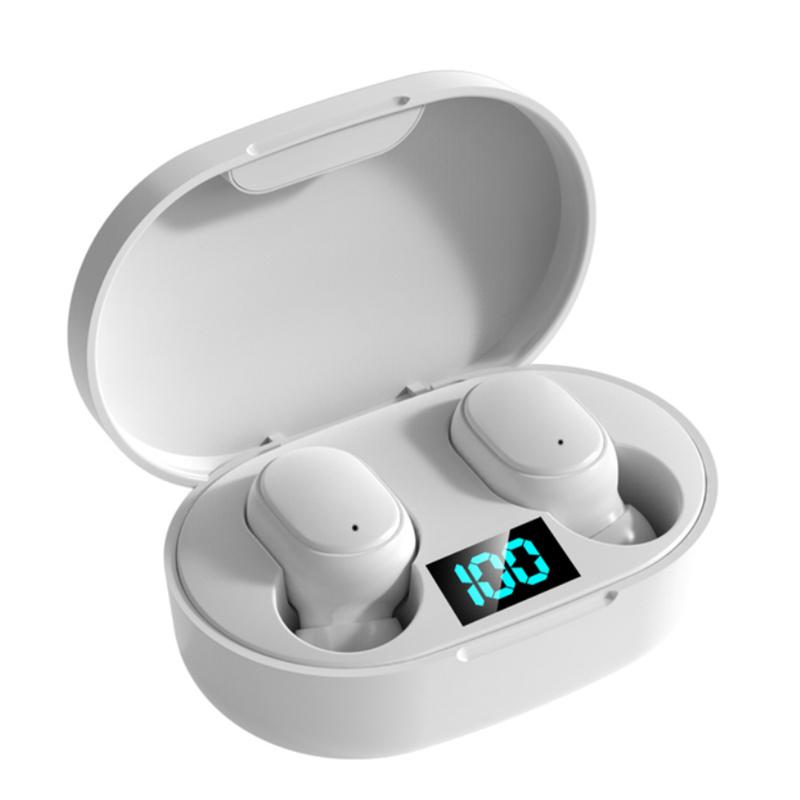 E6s Tws Fone Bluetooth-compatible Earphones Wireless Hands Free Noise Cancelling Headset Compatible For Xiaomi Redmi